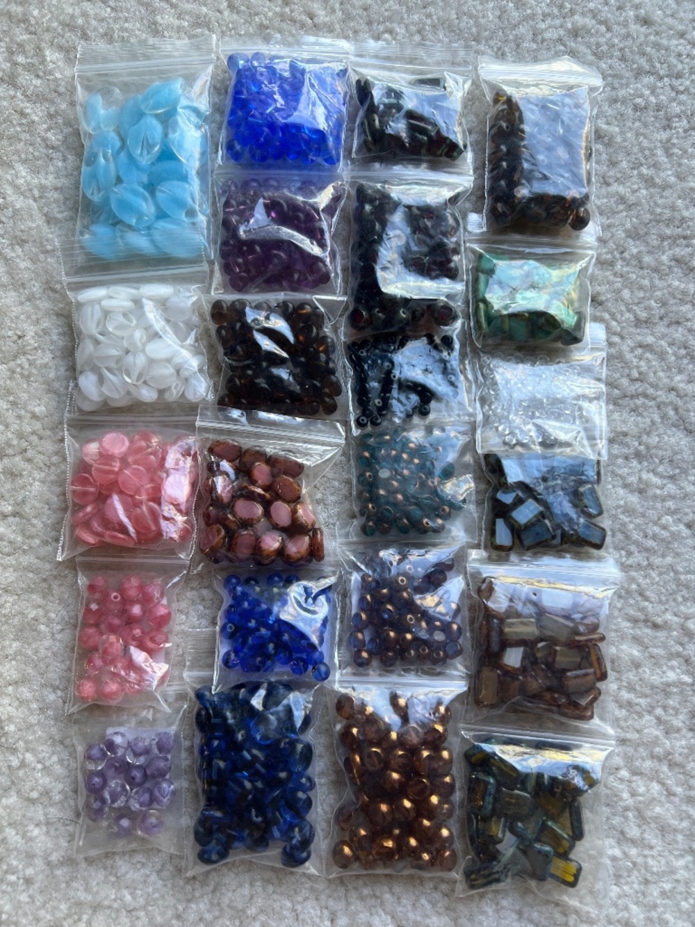 Czech Glass Beads for Jewelry Making - Lot of Over 900 Beads
